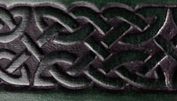 Embossed leather